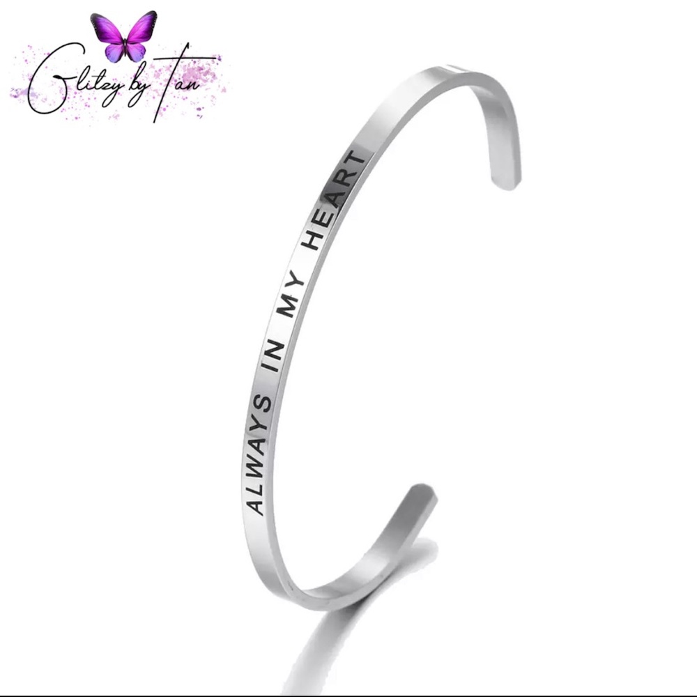 INSPIRATIONAL MANTRA CUFF BRACELET